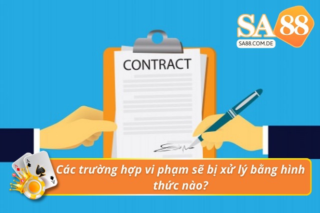 Biện pháp xử lý những trường hợp vi phạm khi tham gia cá cược